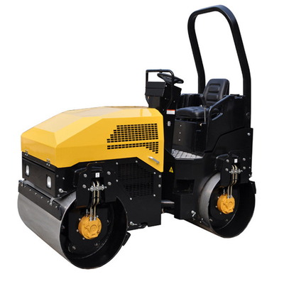 3T Driver Mini Roller Compactor Perkins Engine Poclain Motor And Sauer Pump 1.5ton